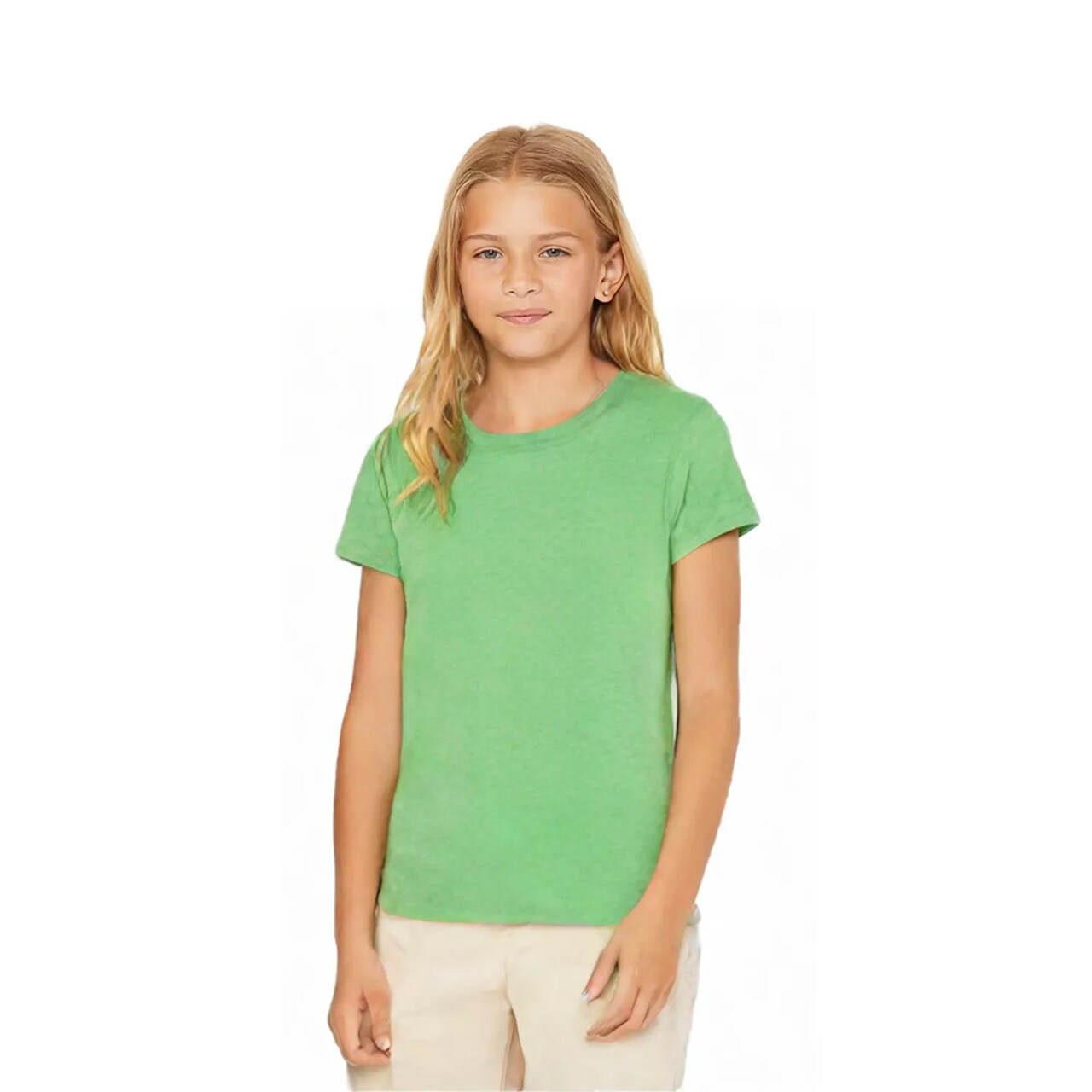 BELLA+CANVAS Slim Fit Youth Crew Neck Triblend Tee for Casual Wear, School Outfit & Everyday Comfort Kids Shirt